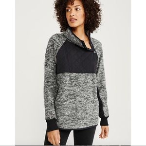 Abercrombie Asymmetrical Snap-up Fleece